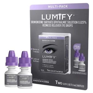LUMIFY Redness Reliever Eye Drops (7.5ml x 2 Bottles)