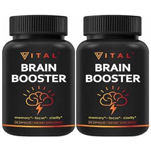 Vital Brain Booster Nootropics Dietary Supplement 2 Bottles