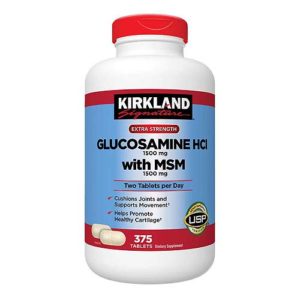 Kirkland Signature Glucosamine HCI MSM 375 Tablets