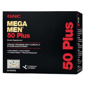 GNC Mega Men 50 Plus Dietary Supplement 30 Packs