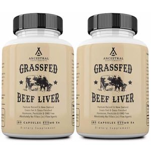 Ancestral Supplements Grass Fed Beef Liver Desiccated 2 BOX