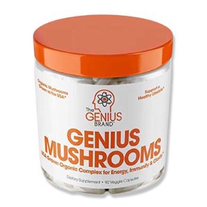 Genius Mushroom Dietary Supplement 90 Veggie Capsules
