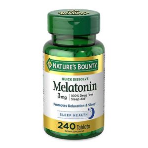 Nature’s Bounty Melatonin 100% Drug Free Sleep Aid