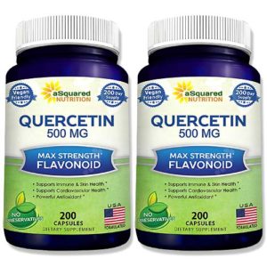 aSquared Nutrition Quercetin 500mg 200 Capsules 2 BOX