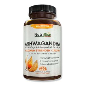 NutriRise Ashwagandha Premium Stress Response 120 Capsules