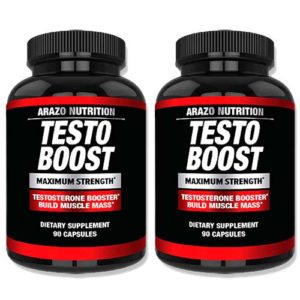 Arazo Nutrition Testosterone Booster Dietary Supplement 2 BOX
