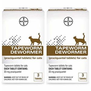 Bayer Tapeworm Dewormer Cat Fleas Infection 2 BOX