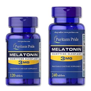 Puritan's Pride 3 MG Melatonin Nighttime Sleep Aid
