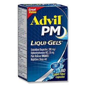 Advil PM Liqui-Gels Nighttime Sleep-Aid 80 Capsules