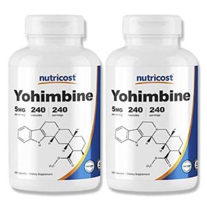 Nutricost Yohimbine HCl 5mg (240 Capsules x 2 BOX)