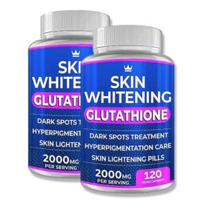 Glutathione Skin Whitening Pills 120 Capsules x 2 PCS
